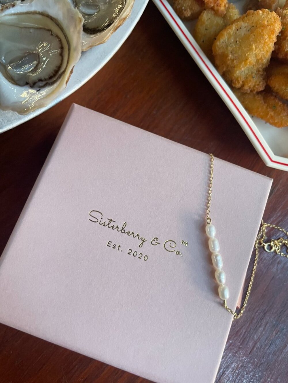 NWT Michaela Pearl Necklace // 14k Gold Vermeil